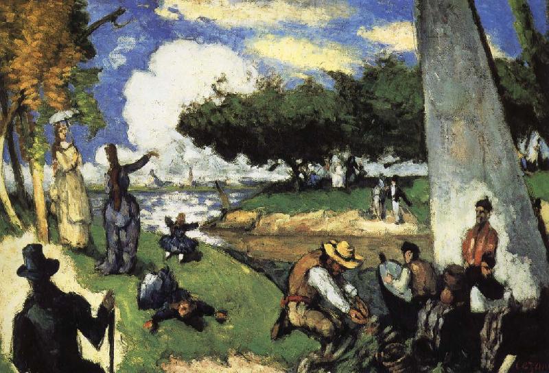 Paul Cezanne fisherman oil painting image